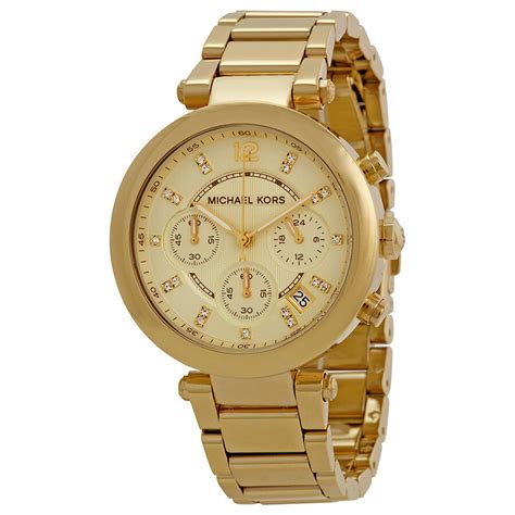 michael kors champagne dial.